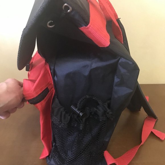Large Red and Black m&ms Nylon Backpack Back to School Kids Backpack Summer m&ms - Picture 10 of 12